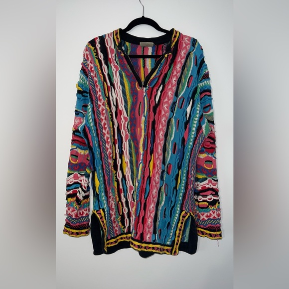 COOGI Australia - 90’s Vintage Chunky Knit Quarter Zip - Biggie Style - Size L - Picture 4 of 6